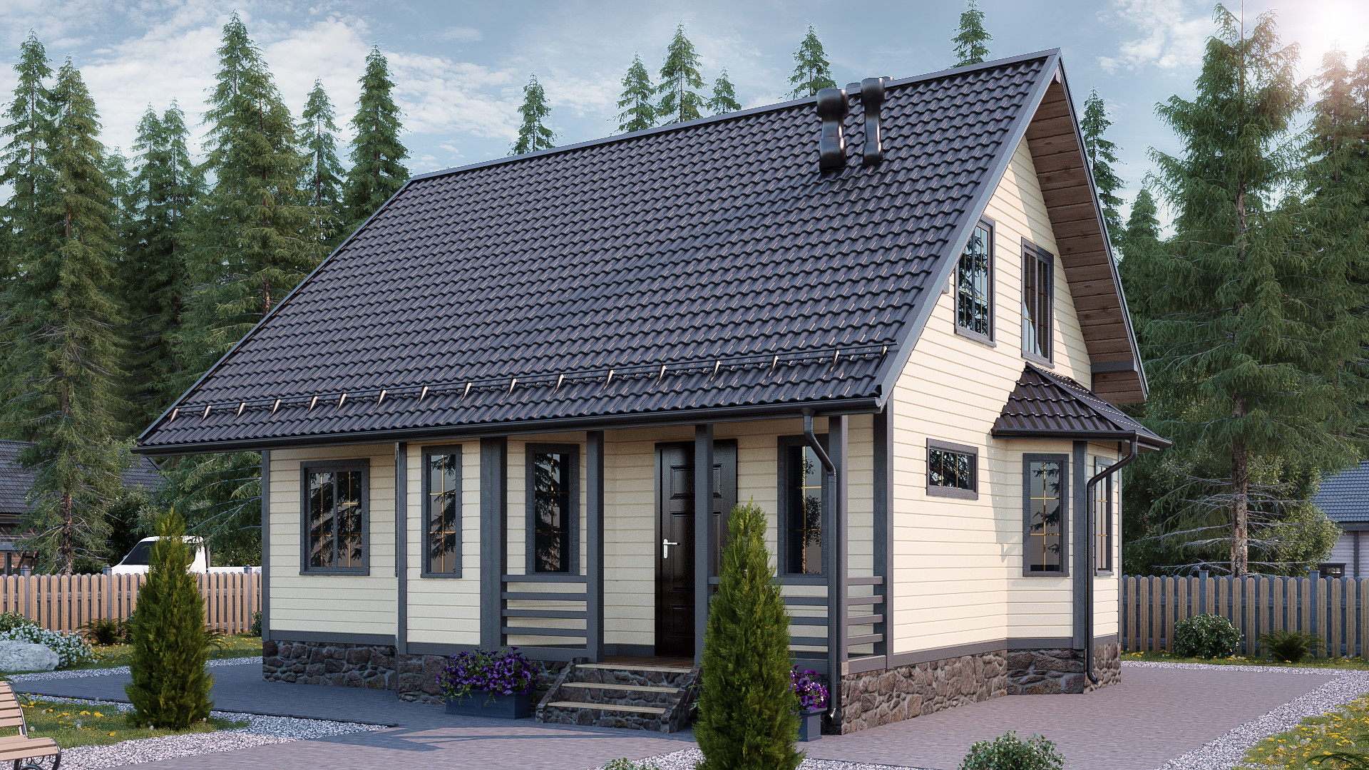 Каркасный дом VZ-887